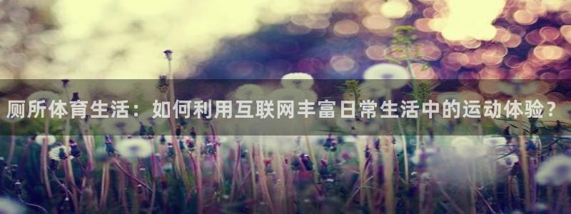 厕所体育生活：如何利用互联网丰富日常生活中的运动体验？